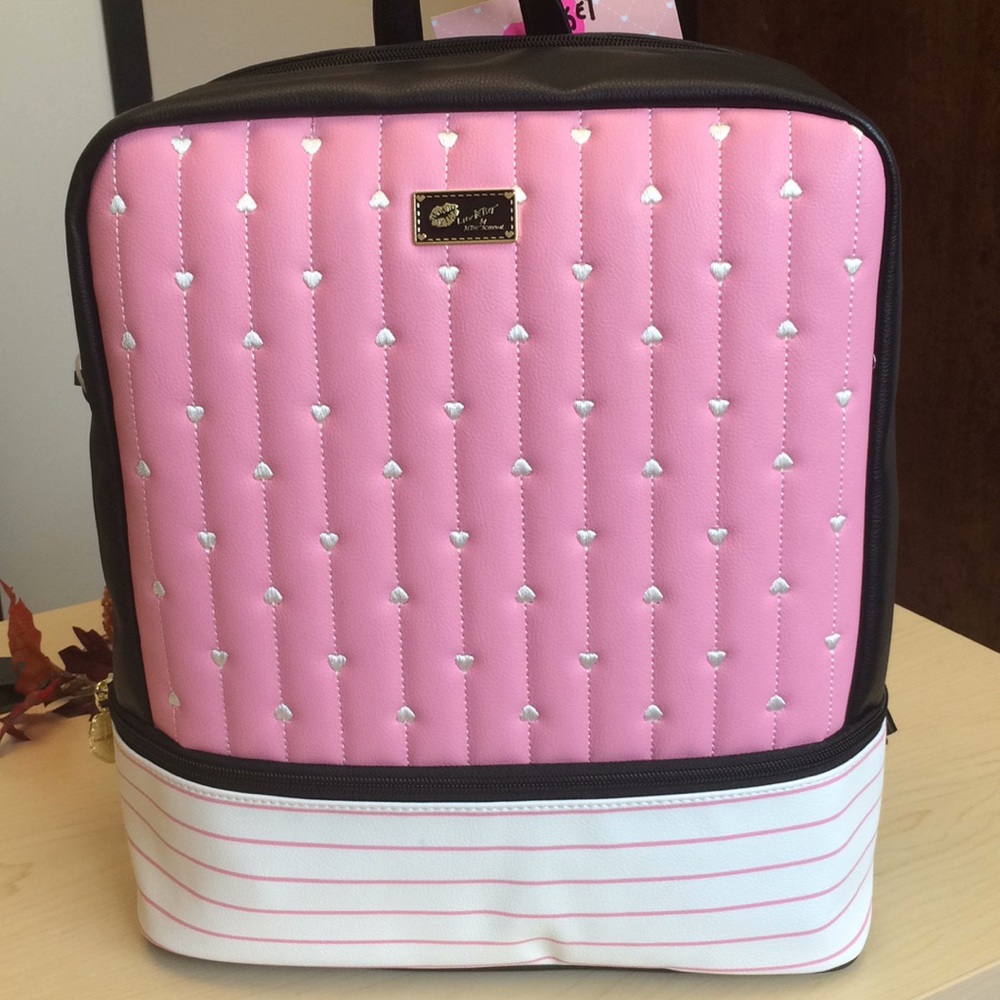NWT Betsey Johnson pink backpack